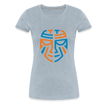 Load image into Gallery viewer, Women’s Premium Tribal T-Shirt - Color Logo - heather ice blue