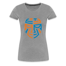 Load image into Gallery viewer, Women’s Premium Tribal T-Shirt - Color Logo - heather gray