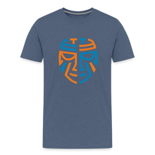 Load image into Gallery viewer, Premium Tribal T-Shirt - Color Logo - heather blue