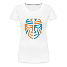 Load image into Gallery viewer, Women’s Premium Tribal T-Shirt - Color Logo - white