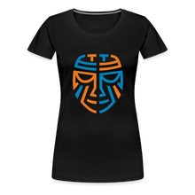 Load image into Gallery viewer, Women’s Premium Tribal T-Shirt - Color Logo - black