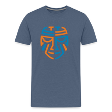Load image into Gallery viewer, Premium Tribal T-Shirt - Color Logo - heather blue
