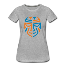 Load image into Gallery viewer, Women’s Premium Tribal T-Shirt - Color Logo - heather gray
