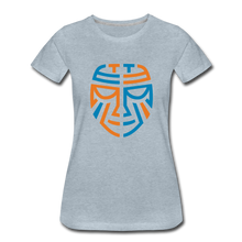 Load image into Gallery viewer, Women’s Premium Tribal T-Shirt - Color Logo - heather ice blue
