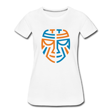 Load image into Gallery viewer, Women’s Premium Tribal T-Shirt - Color Logo - white

