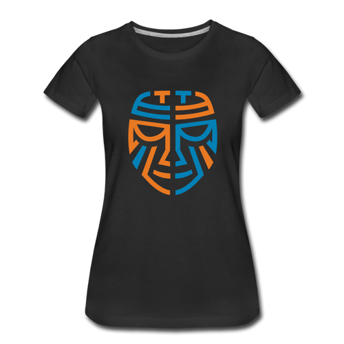 Women’s Premium Tribal T-Shirt - Color Logo - black