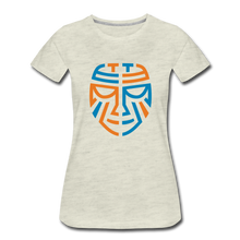 Load image into Gallery viewer, Women’s Premium Tribal T-Shirt - Color Logo - heather oatmeal
